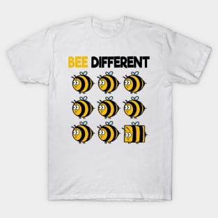 Bee Different Bees Beekeeper Cute Honey Individual T-Shirt